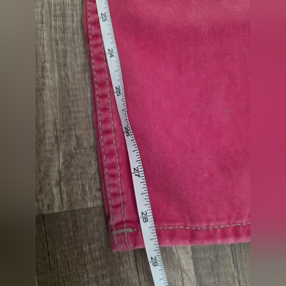 TRUE RELIGION Y2K RED DISTRESSED JEANS PANTS 28 M 2000s Grungecore Streetwear - Picture 9 of 15